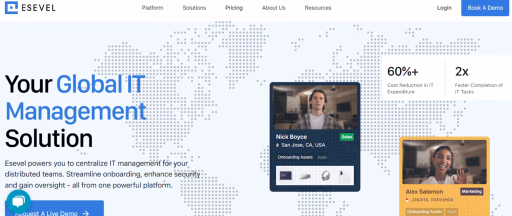 Esevel IT Asset Management platform overview