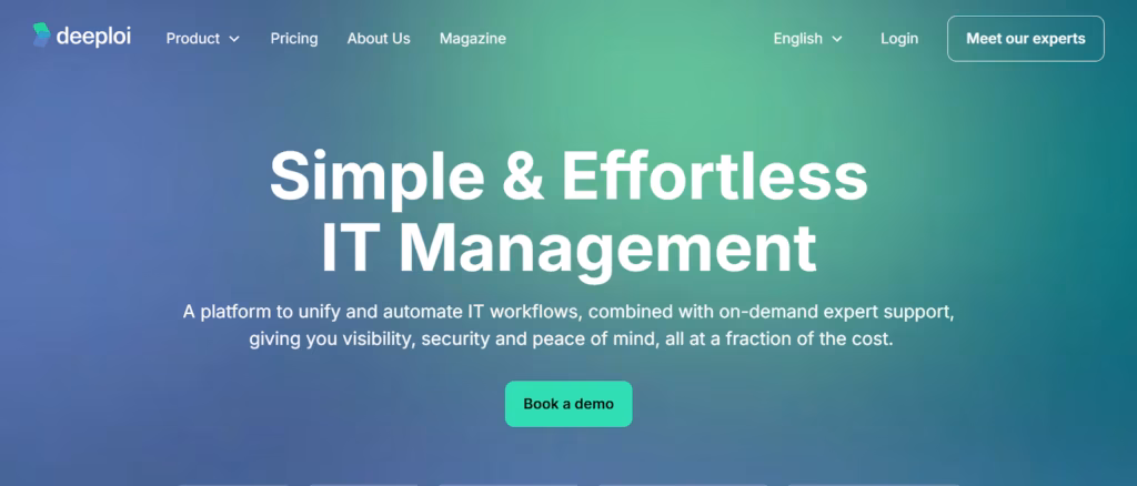 Deeploi IT Management platform