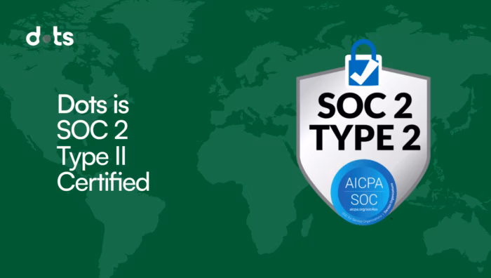 Dots is SOC2 Type II Certified 1