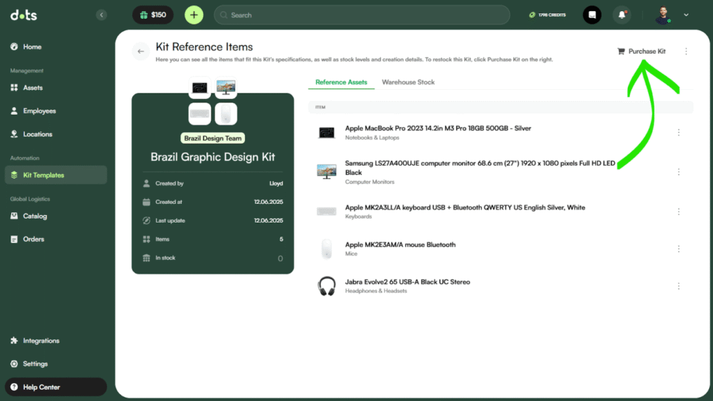 Purchase IT procurement kit in Dots