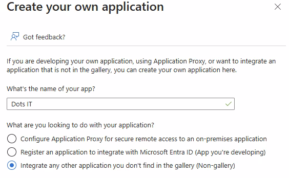 dots entra sso setup 4