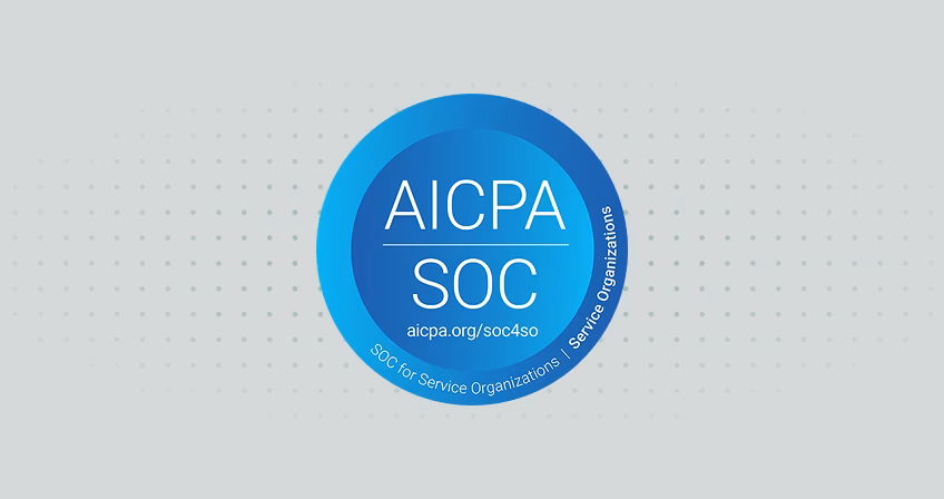 AICPA SOC badge for service organization security compliance