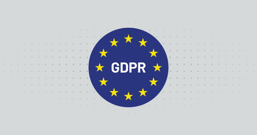 GDPR compliance badge with EU stars